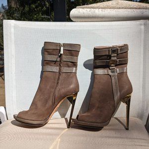 Herve Leger Beige Ankle Booties - image 1